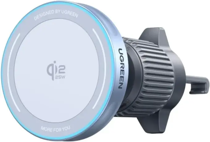 UGREEN MagFlow Qi2 25W magnetisk billaddare