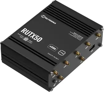 Teltonika RUTX50 5G-router med dual SIM och Wi-Fi för husbil, campervan och mobil uppkoppling