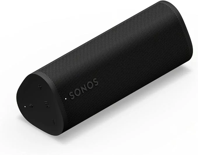 Sonos Roam 2 bärbar trådlös högtalare, vattentålig, 10 timmars batteritid, svart